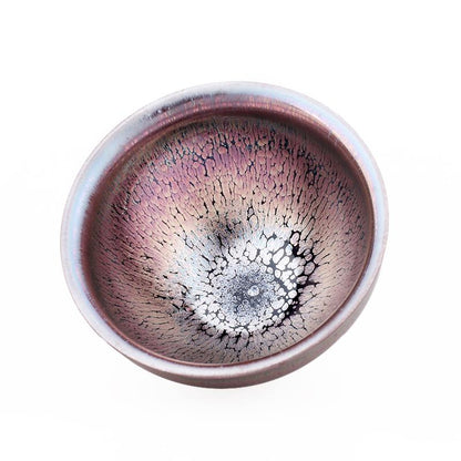Art Tea Cup JianZhan Tenmoku Teacup Pink
