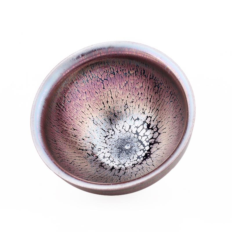 Art Tea Cup JianZhan Tenmoku Teacup Pink