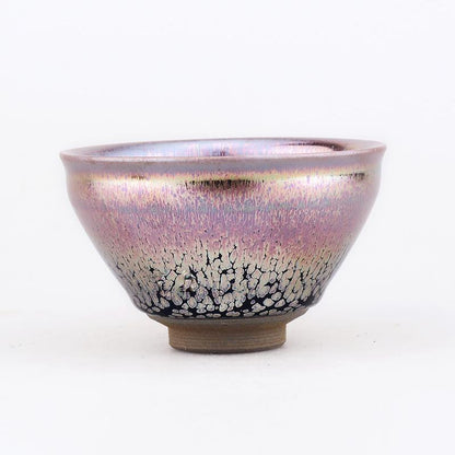 Art Tea Cup JianZhan Tenmoku Teacup Pink
