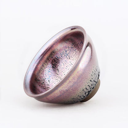 Art Tea Cup JianZhan Tenmoku Teacup Pink