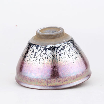 Art Tea Cup JianZhan Tenmoku Teacup Pink