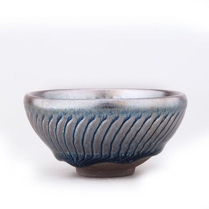 Art Tea Cup JianZhan Tenmoku Teacup Spiral