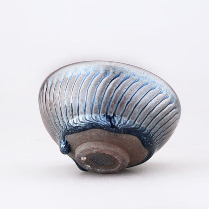 Art Tea Cup JianZhan Tenmoku Teacup Spiral