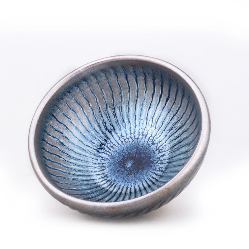 Art Tea Cup JianZhan Tenmoku Teacup Spiral