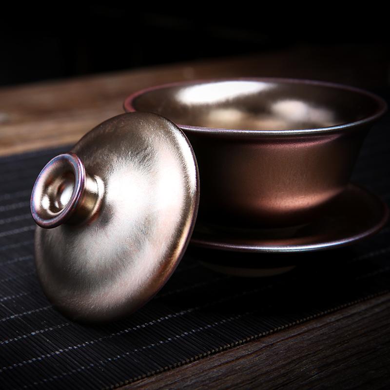 Art Tea Cup JianZhan Tenmoku Tea Set Rainbow