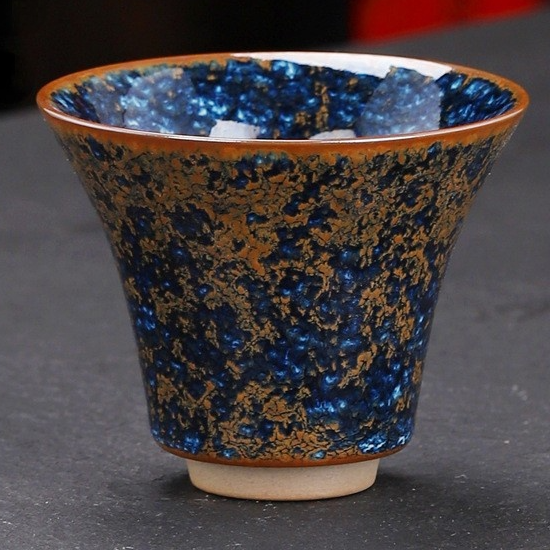 Art Tea Cup JianZhan Tenmoku Teacup Star