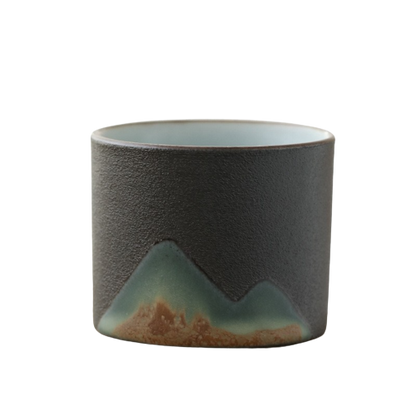 Watercolor Abstract Ceramic Tea Cup