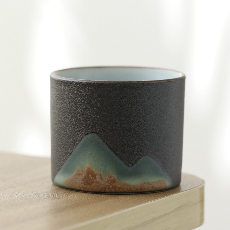 Art Tea Cup JianZhan Tenmoku Teacup Far Mountain