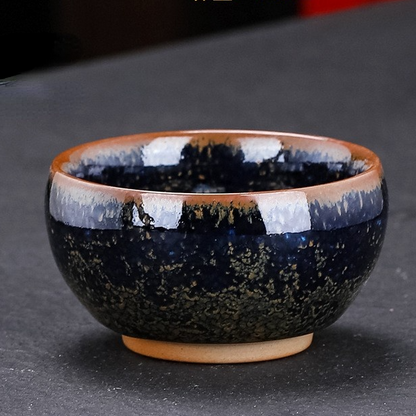 Art Tea Cup JianZhan Tenmoku Teacup Star