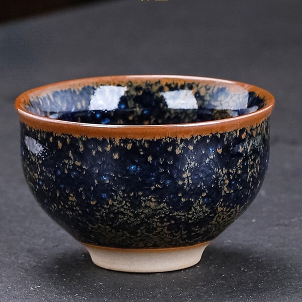 Art Tea Cup JianZhan Tenmoku Teacup Star