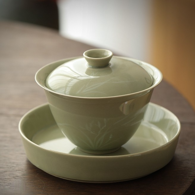 Art Tea Cup JianZhan Tenmoku Pure Gai Wan