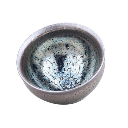Scale Pattern Tenmoku Ceramic Tea Cup