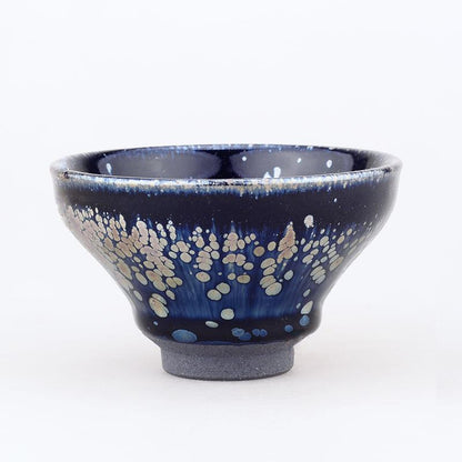 Art Tea Cup JianZhan Tenmoku Teacup Snow