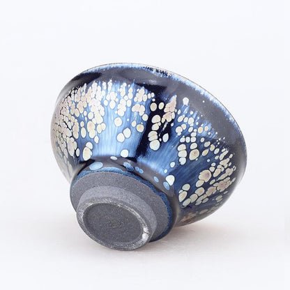 Art Tea Cup JianZhan Tenmoku Teacup Snow