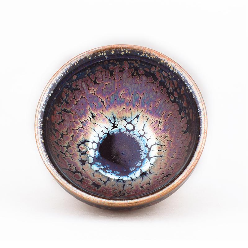 Art Tea Cup JianZhan Tenmoku Teacup Succulent