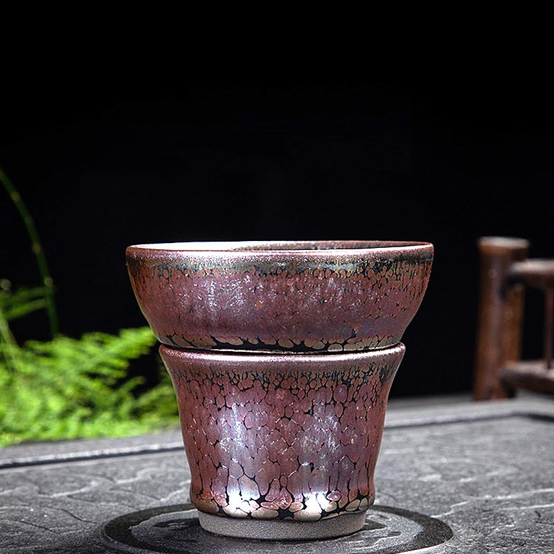 Art Tea Cup JianZhan Tenmoku Tea Set Succulent
