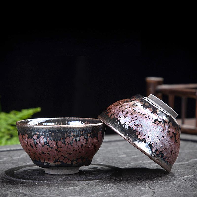 Art Tea Cup JianZhan Tenmoku Tea Set Succulent