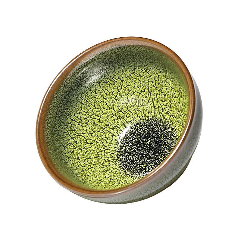 Art Tea Cup JianZhan Tenmoku Teacup Sunflower