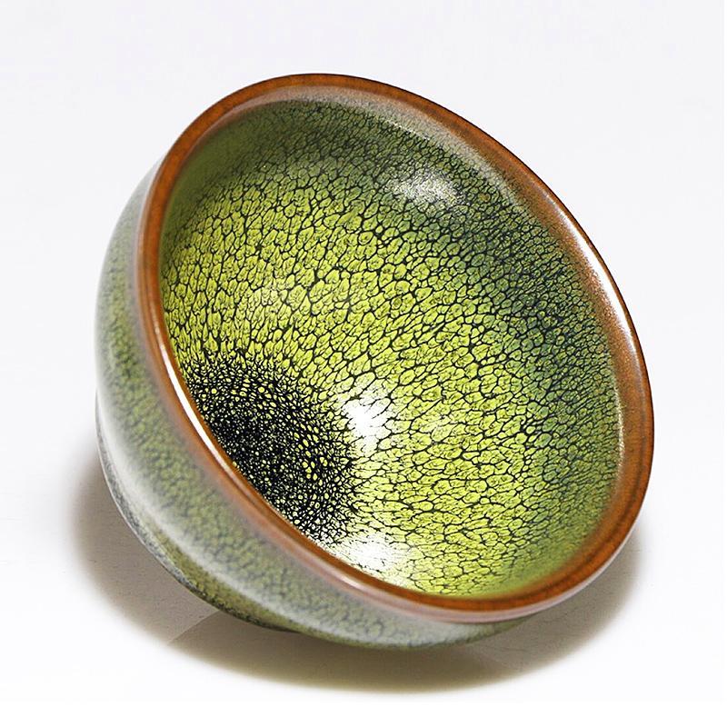 Art Tea Cup JianZhan Tenmoku Teacup Sunflower