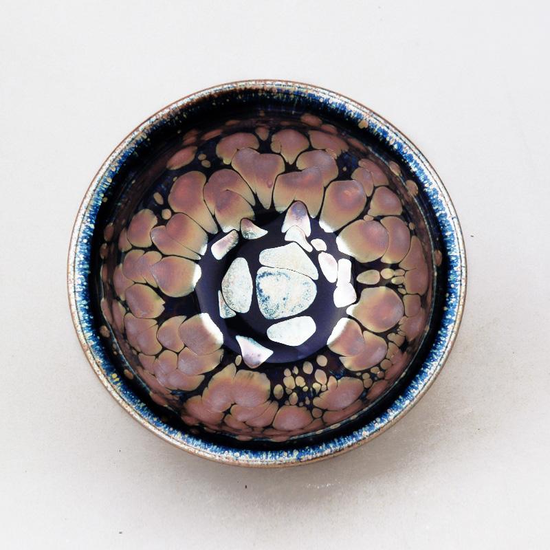 Art Tea Cup JianZhan Tenmoku Teacup Sunset