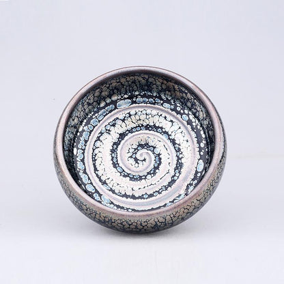 Art Tea Cup JianZhan Tenmoku Teacup Swirl