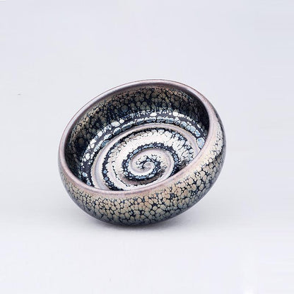 Art Tea Cup JianZhan Tenmoku Teacup Swirl