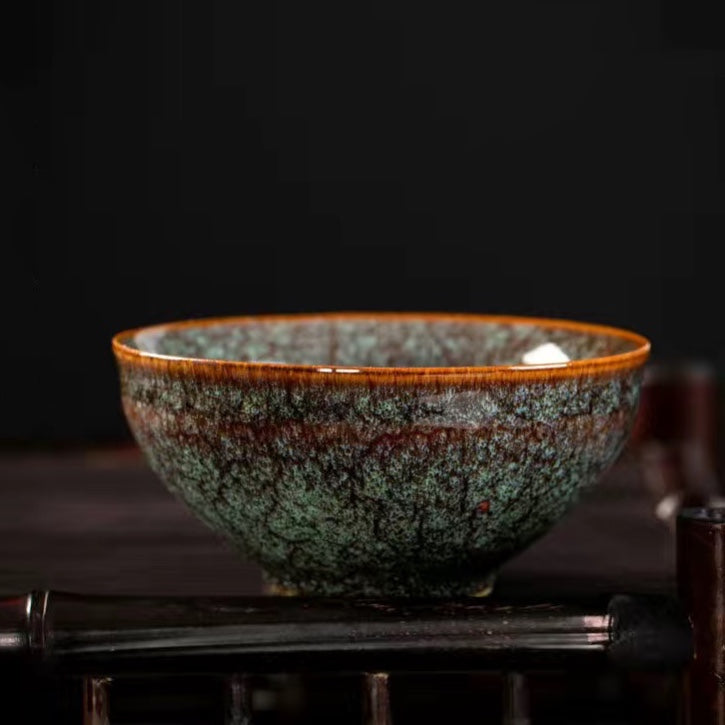 Art Tea Cup JianZhan Tenmoku Teacup Spring