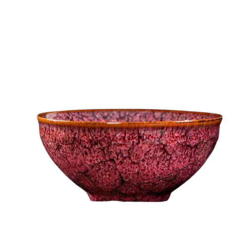 Tenmoku Oil Drop Ceramic Tea Cup