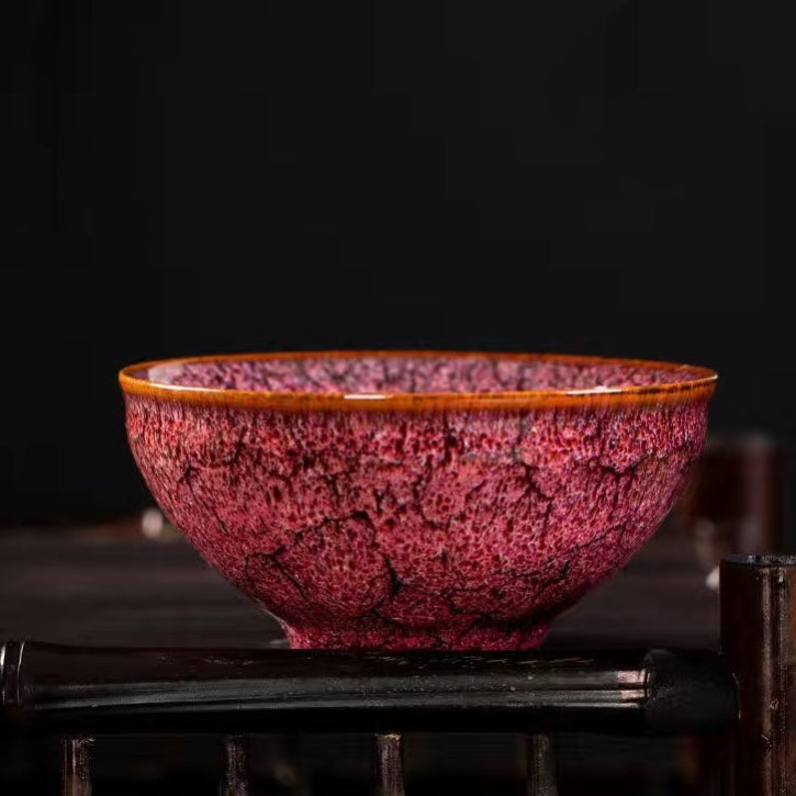 Art Tea Cup JianZhan Tenmoku Teacup Autumn