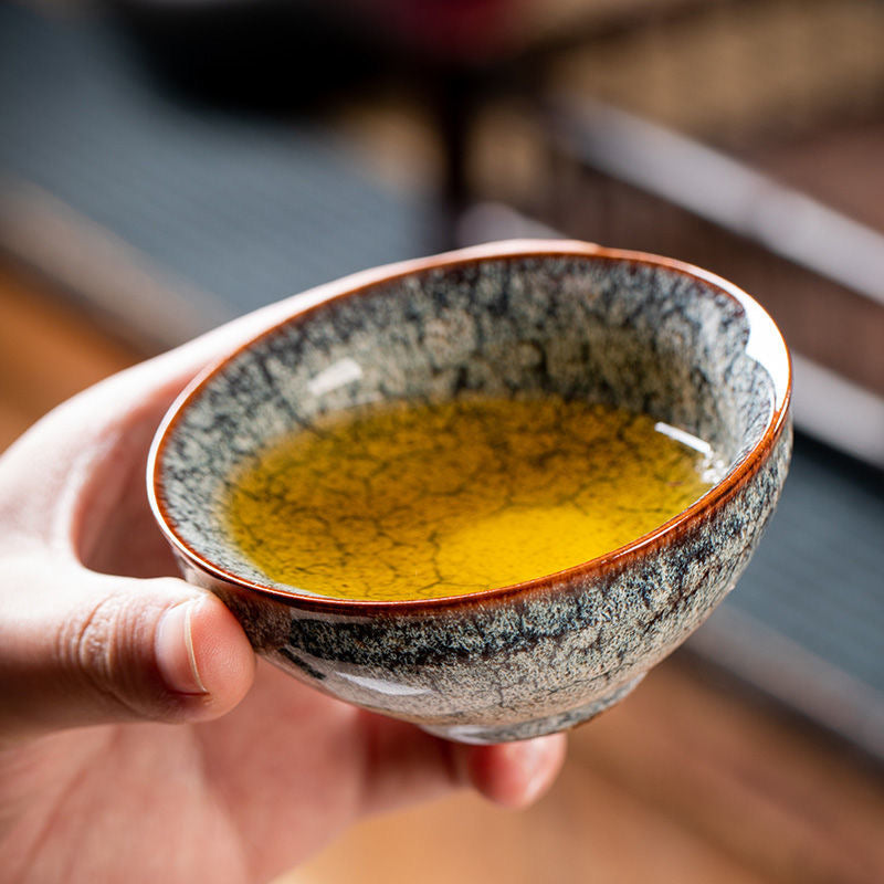 Art Tea Cup JianZhan Tenmoku Teacup Winter