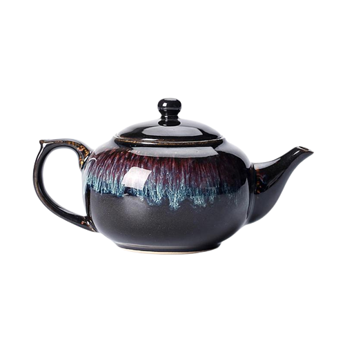 Galaxy Flow Tenmoku Ceramic Teapot