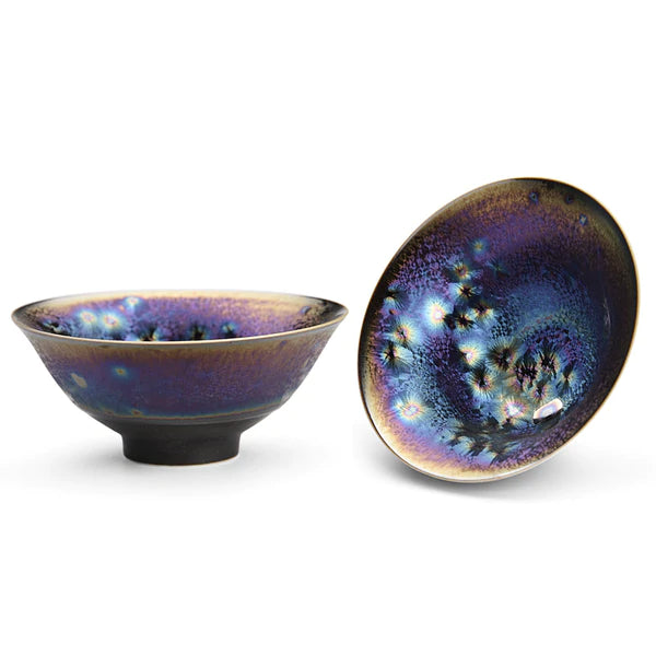 Art Tea Cup JianZhan Tenmoku Peacock Cup