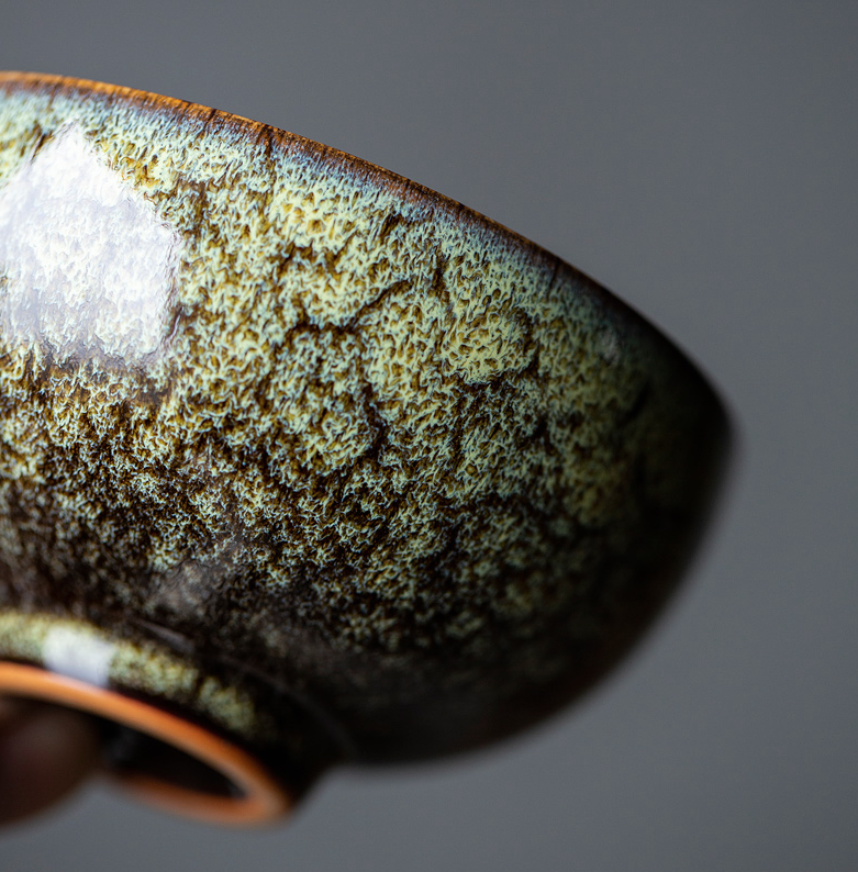 Art Tea Cup JianZhan Tenmoku Teacup Spring