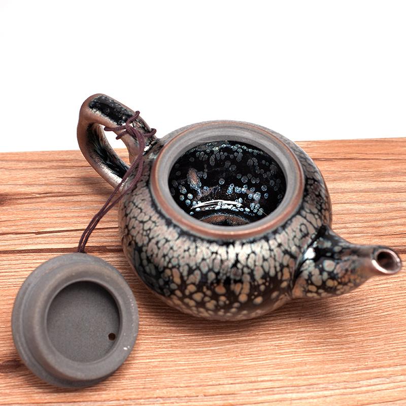 Art Tea Cup JianZhan Tenmoku Teapot Snow