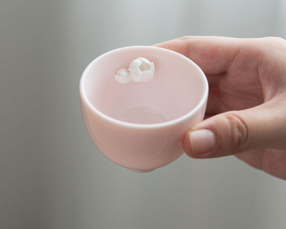 Art Tea Cup JianZhan Tenmoku Tea Set Sakura
